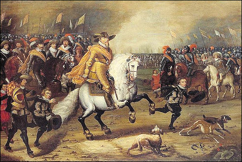 Prins Maurits in de Slag bij Nieuwpoort